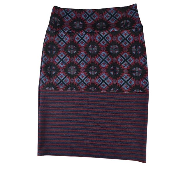 LuLaRoe Multicolored Pencil Skirt Knee-Length Work - Picture 3 of 5
